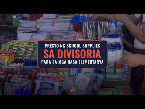 PANOORIN: Presyo ng school supplies sa Divisoria para sa mga nasa elementarya