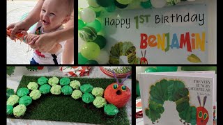 HUNGRY CATERPILLAR 1ST BIRTHDAY DECORATIONS | Birthday decor ideas | Baby toddler | Gender neutral