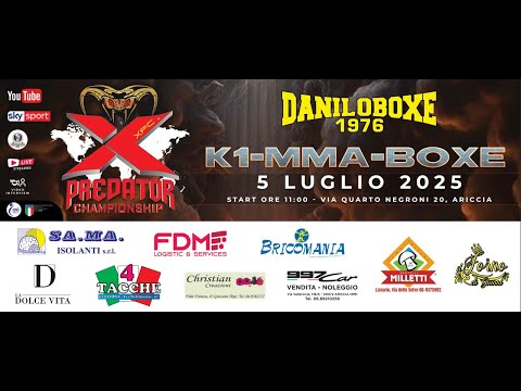 📺Predator Championship Roma | Sabato 5 Luglio – 10 atleti per il pass mondiale XFC 2025!👊🏻
