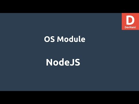 NodeJS OS Module