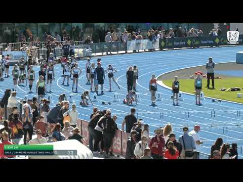 Girls U12 80m Hurdles TF 2: 2021 Commonwealth Bank State Track and Field Championships // LAVicTV