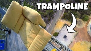 LAZY BOY Vs. TRAMPOLINE from 45m!