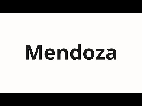 How to pronounce Mendoza | Мендоза (Mendoza in Russian)