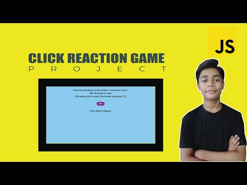 Javascript Course Project Based Learning Click Reaction Game Using Javascript