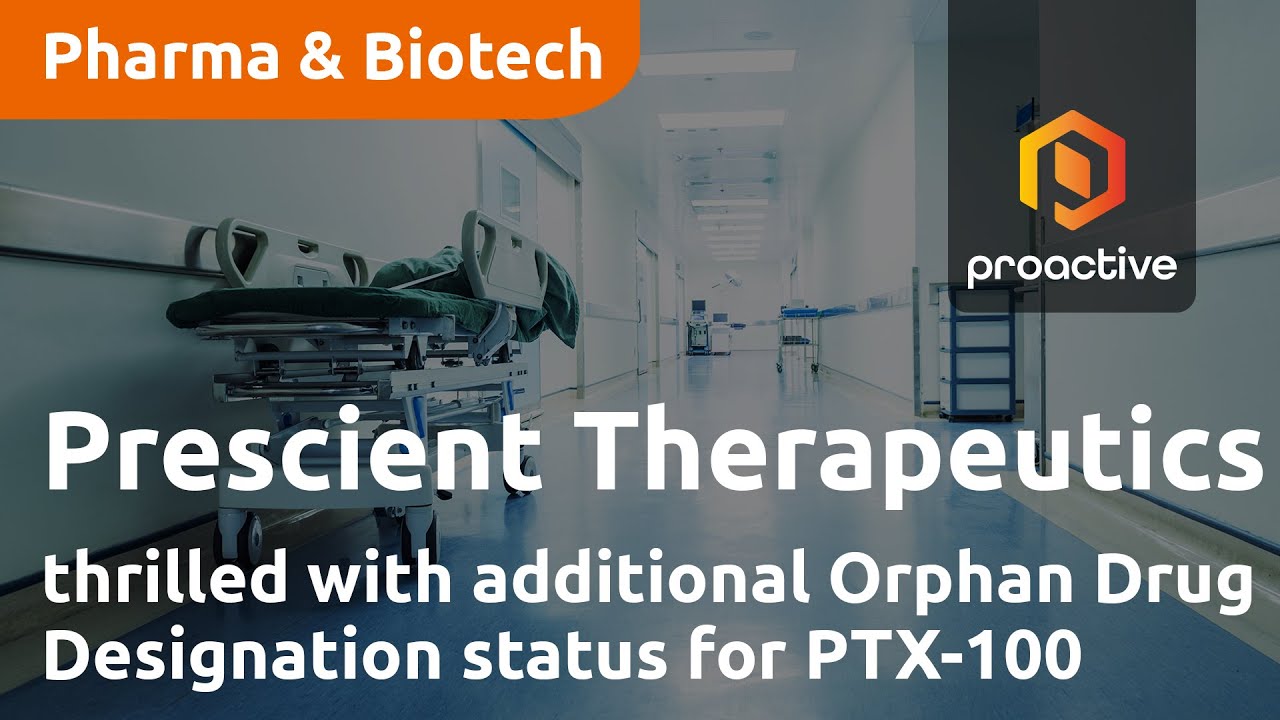 Prescient Therapeutics thrilled with additional Orphan Drug Designation status for PTX-100