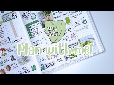Hobonichi Cousin Memory Plan With Me • Self Care Theme 💚