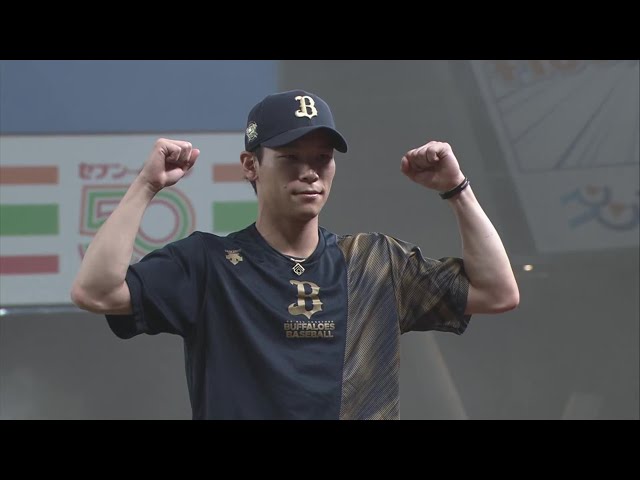 バファローズ・中川圭太選手ヒーローインタビュー 8月6日 埼玉西武ライオンズ 対 オリックス・バファローズ