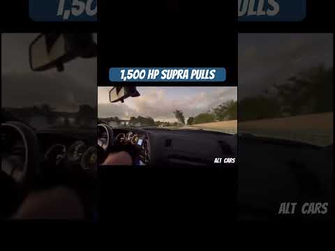 1,500 hp Supra pulls #car