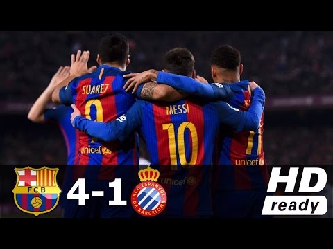 Barcelona vs Espanyol 4-1 Full Highlights & Goals HD | 18 Dec 2016