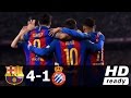 Barcelona vs Espanyol 4-1 Full Highlights & Goals HD | 18 Dec 2016