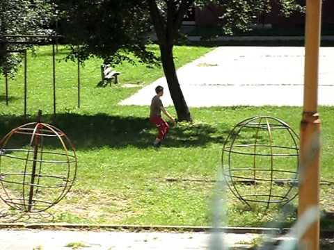 Boys playing soccer recorded with Samsung PL60