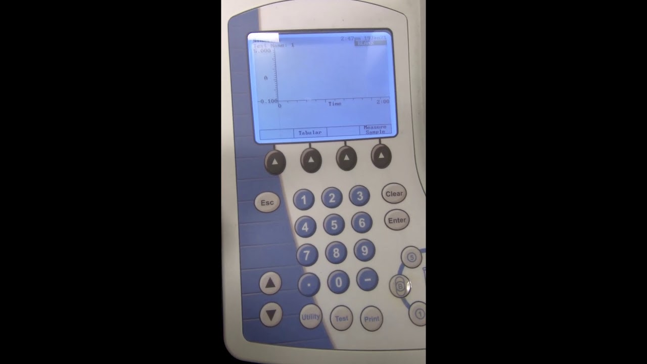 Kinetic measurement using Spectrophotometer