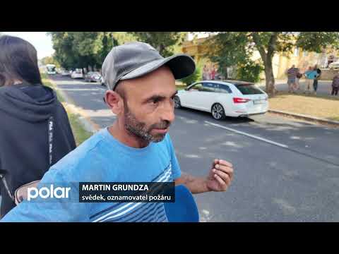 Hasiči bojovali s požárem domu v centru Havířova, jeden člověk zemřel