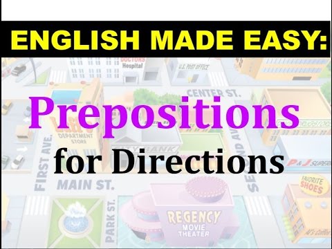 Prepositions for Directions | English Lesson and Practice