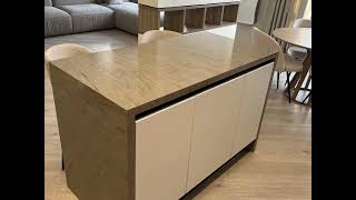 Угловая коричневая кухня в стиле хай-тек Проект 159 фото 6