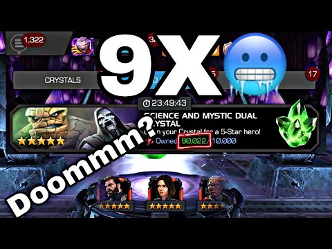 9X Dual Class 5 Star Science and Mystic Crystal Opening | Mcoc