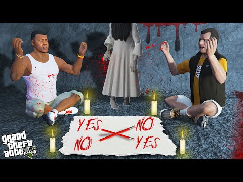 GTA 5 : Franklin Plays Charlie Charlie Ghost Game Challenge At Night ! (GTA 5 Mods)