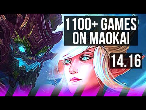 MAOKAI & Miss Fortune vs JANNA & Ezreal (SUP) | 1100+ games, 2/2/12 | EUW Master | 14.16