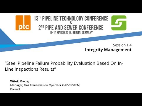 ptc 2018: "Steel Pipeline Failure Probability Evaluation Based On In-Line Inspections Results"