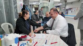 buyuksehir ve eru isbirginde duzenlenen kan bagisi kampanyasina belediye personelinden destek