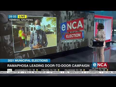 Municipal elections Ramaphosa leading door to door campaign