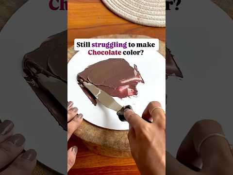 🤎How to make chocolate brown in whipping cream: