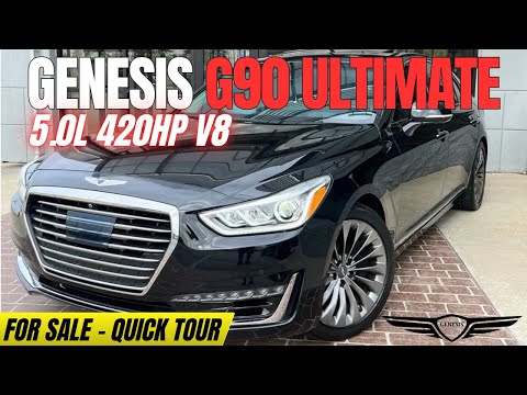 2017 Genesis G90 5.0 Ultimate – V8 Flagship Luxury Sedan Tour | Walk-round Tour  | Auto Giant USA