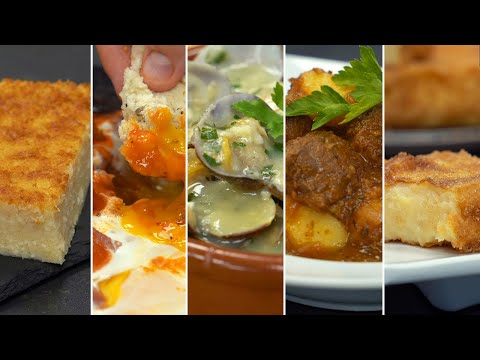 5 RECETAS de cocina ESPAÑOLA tradicional
