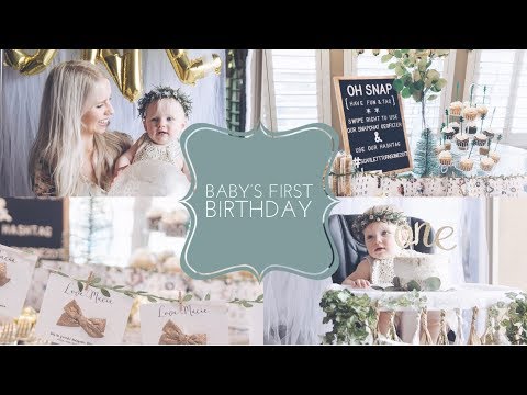 FIRST BIRTHDAY PARTY / BIRTHDAY PARTY INSPIRATION! Video