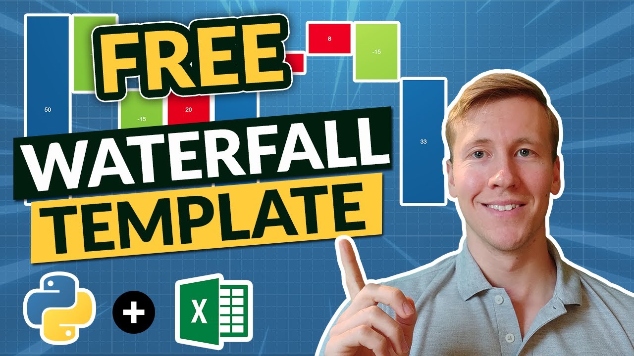 Excel Template To Create Interactive Waterfall Charts | Combines VBA + Python 💻
