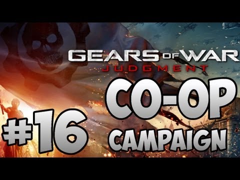 Gears of War Judgment Co-op Walkthrough w/Gearman & Friends Part 16 - Across the Rooftops