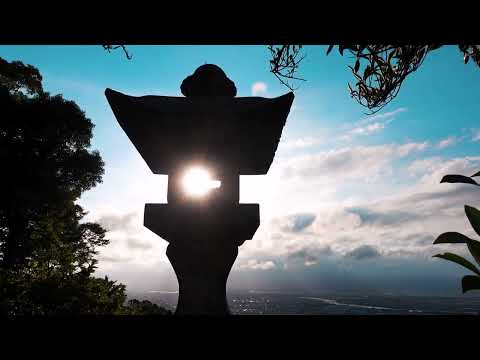 Sunset from Kora Taisha Shrine（高良大社の夕暮れ時）