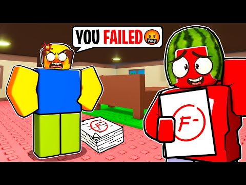 OOPS I Failed MY MATH TEST in Roblox..