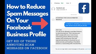 How to Reduce Spam Messages On Your Facebook Business Profile
