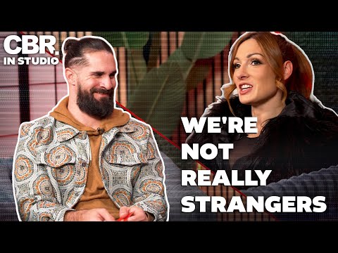 WWE Champs Seth Rollins and Becky Lynch Play We're Not Really Strangers