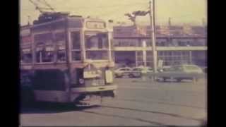 preview picture of video '杜の都の路面電車　仙台駅前　1976年 Sendai city street car'