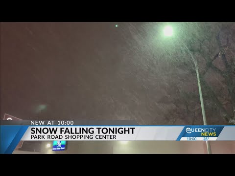 Here we 'Snow' again: New videos show snow falling across the Carolinas