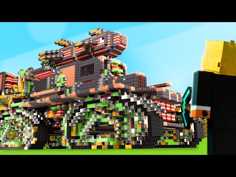 I Built a NUCLEAR TANK in Minecraft Hardcore!