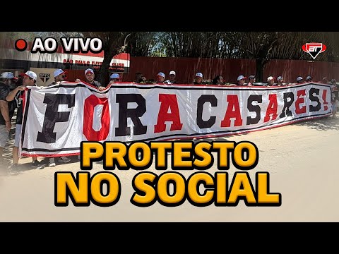 PROTESTO de sócios e torcedores do São Paulo no SOCIAL | Arquibancada Tricolor