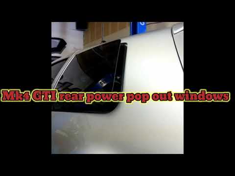 VW MK4 GTI  Custom rear power pop out windows.