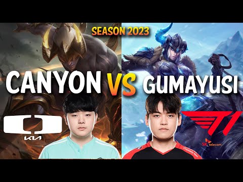 DK Canyon vs T1 Gumayusi - Canyon LEE SIN vs SEJUANI Jungle - KR Ranked