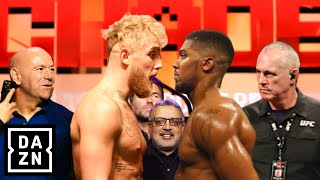 Jake Paul Vs. Anthony Joshua BRAWLED During First FACE OFF