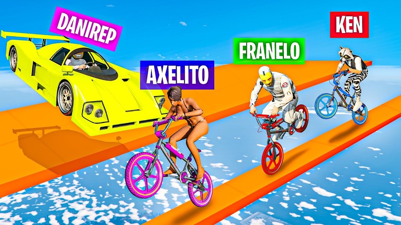 CORRE O TE ATROPELLO EN BICI!! VUELVEN LOS SUSCRIPTORES ANTIGUOS! - GTA 5 ONLINE