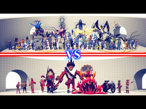 SECRET DLC TEAM vs PIRATE DLC TEAM - Totally Accurate Battle Simulator TABS