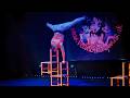 Jamie Double Chair Stacking Hand Balance Live Circus Cabaret Performance Velvet Burlesque