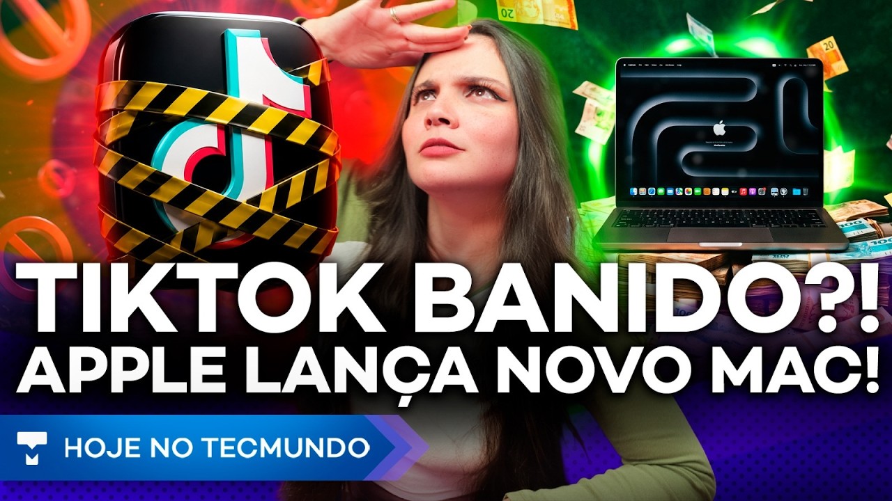 APPLE LANÇA NOVO MAC! GTA 6 VAZA DE NOVO! TIKTOK VAI SER BANIDO?! TRUMP + SPACEX?! ECLIPSE NO BRASIL