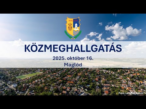 2025. október 16. - Közmeghallgatás