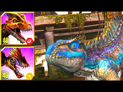 TYRANNOLOPHOSAUR VS SECODONTOGNATHUS WITH INDORAPTOR GEN 2 | JURASSIC WORLD THE GAME