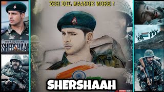 Shershaah movie dialogue 🇮🇳 ❤ Shershaah Drawing 💕 Shershaah movie whatsapp status #shorts #shershaah