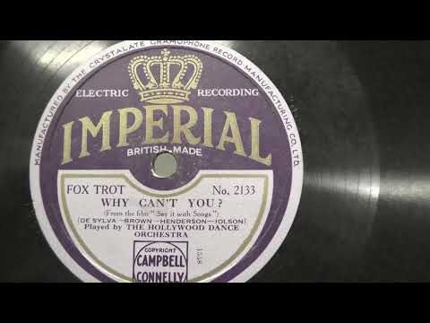 The Hollywood dance orchestra: Why can't you ? (1929).